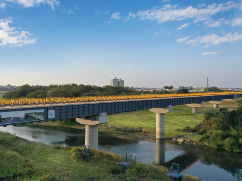 朴子溪渡槽改建工程，是農田水利工程兼顧減碳效益的實例。