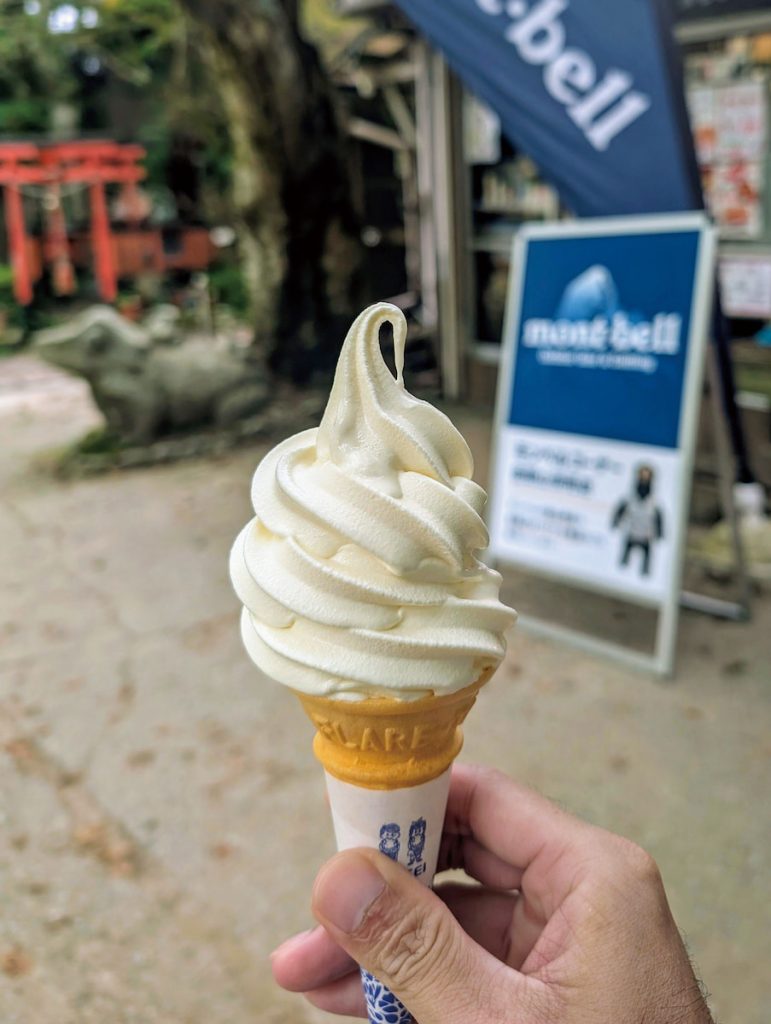 由日本登山品牌經營的小賣店,冰淇淋完全不馬虎。