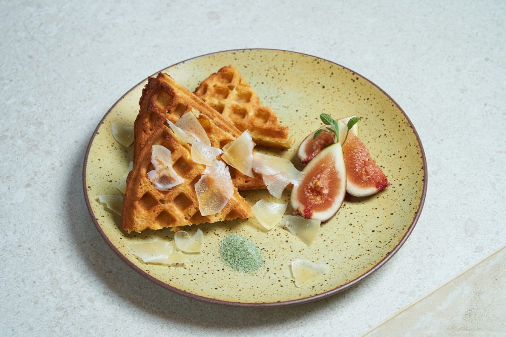 豆奏鬆餅,食材自然,土地的香氣,充盈舌尖。