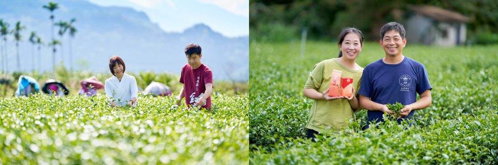 這片土地孕育出紅烏龍的香氣，也承載著世代傳承與青年返鄉的夢想，左圖為返鄉青年簡瑞宏、右圖為張桓瑞。