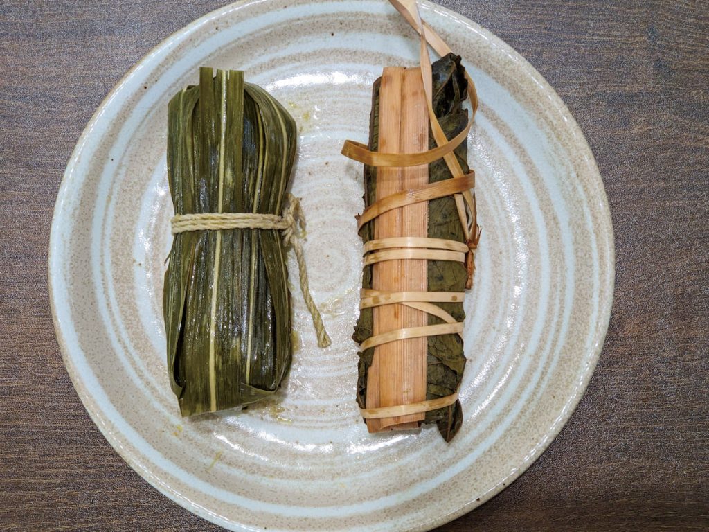 吉拿富以就地取材的方式，使用五節芒、克蘭樹包裹，是排灣族和魯凱族與自然環境和諧共處的最佳寫照。