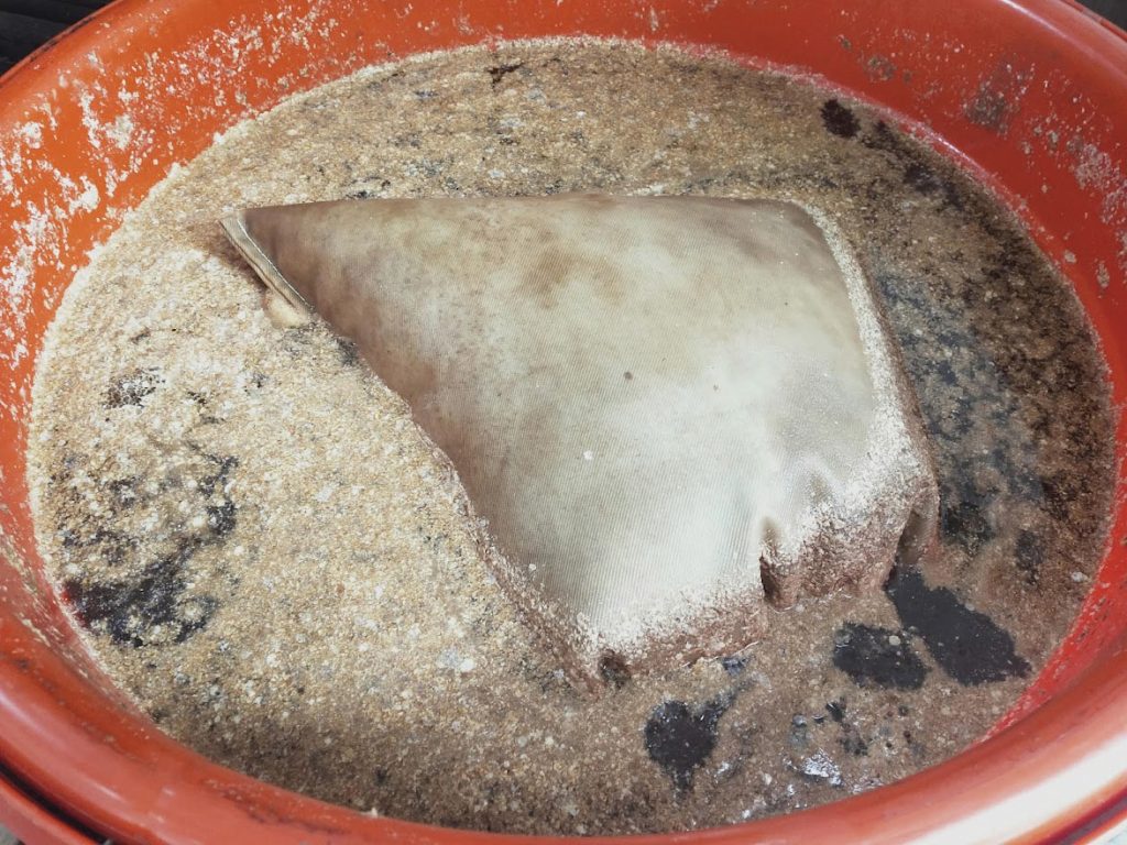 液化澱粉芽孢桿菌（TCB9722）有機液肥發酵情形。