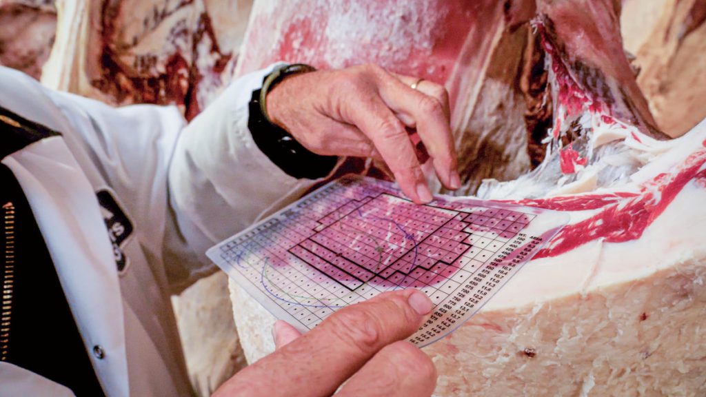 美國針對牛肉、豬肉都有相關的官方評級制度,除了依照外觀,也將各環節的生物安全納入評比考量。(攝影╱Preston Keres on USDA/FPAC)