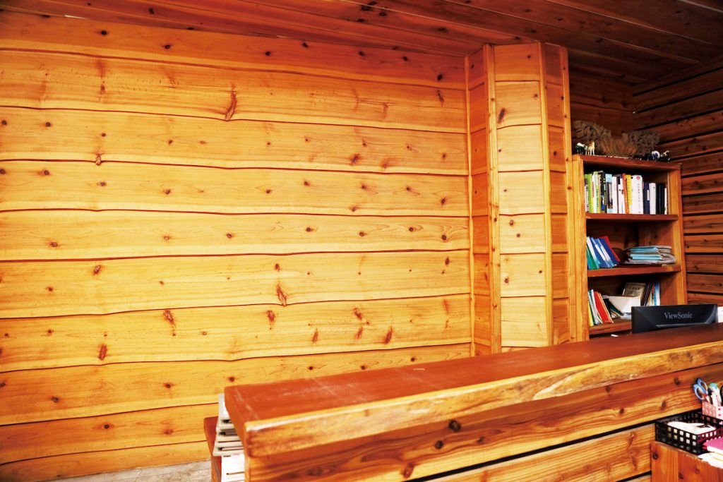 杉木製成的壁板。(圖片提供/正昌製材)