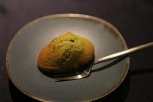 林曉彤將綠色意象融入所有料理,闡述綠色餐飲意義。(攝影/孫維揚)