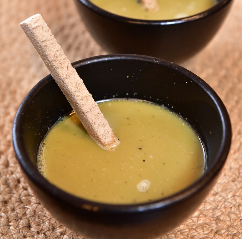 想不到擂茶可以喝鹹的吧!