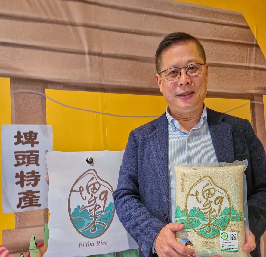 彰化縣埤頭鄉總幹事王宋民不僅行銷自家「埤9米」，也靠農經專業為埤頭這個農業鄉鎮打響名聲。