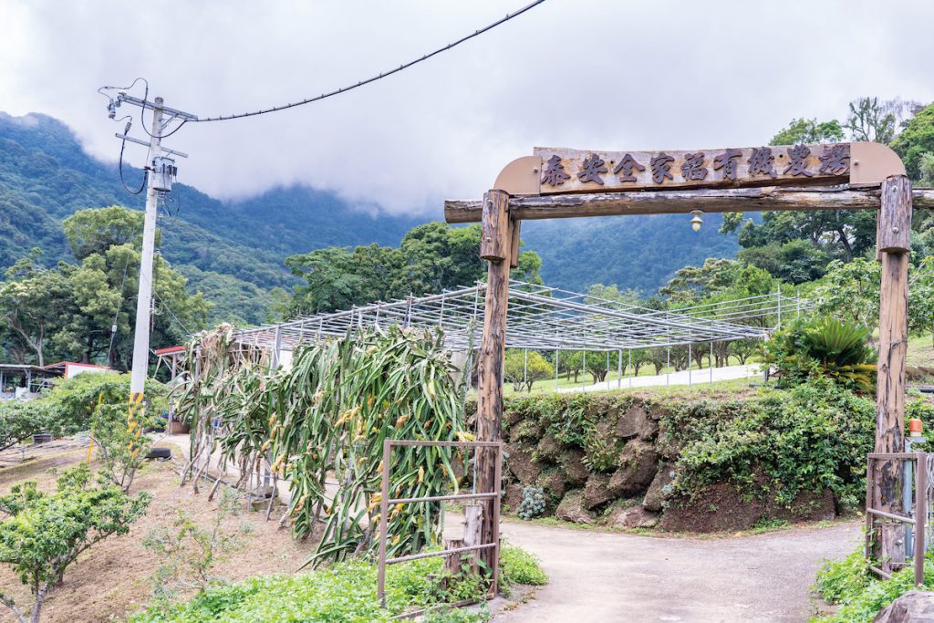 許添發有六兄弟,假日多半來此過農林退休生活,故農場名「全家福」。