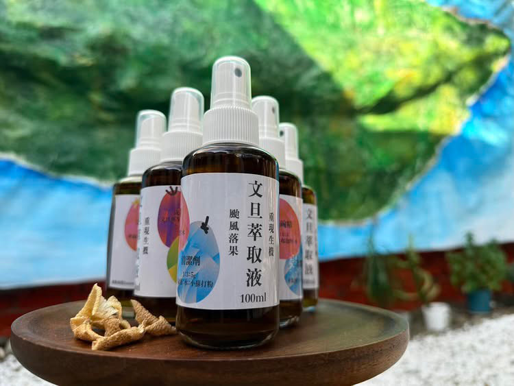 文旦柚落果可製作成洗潔劑。