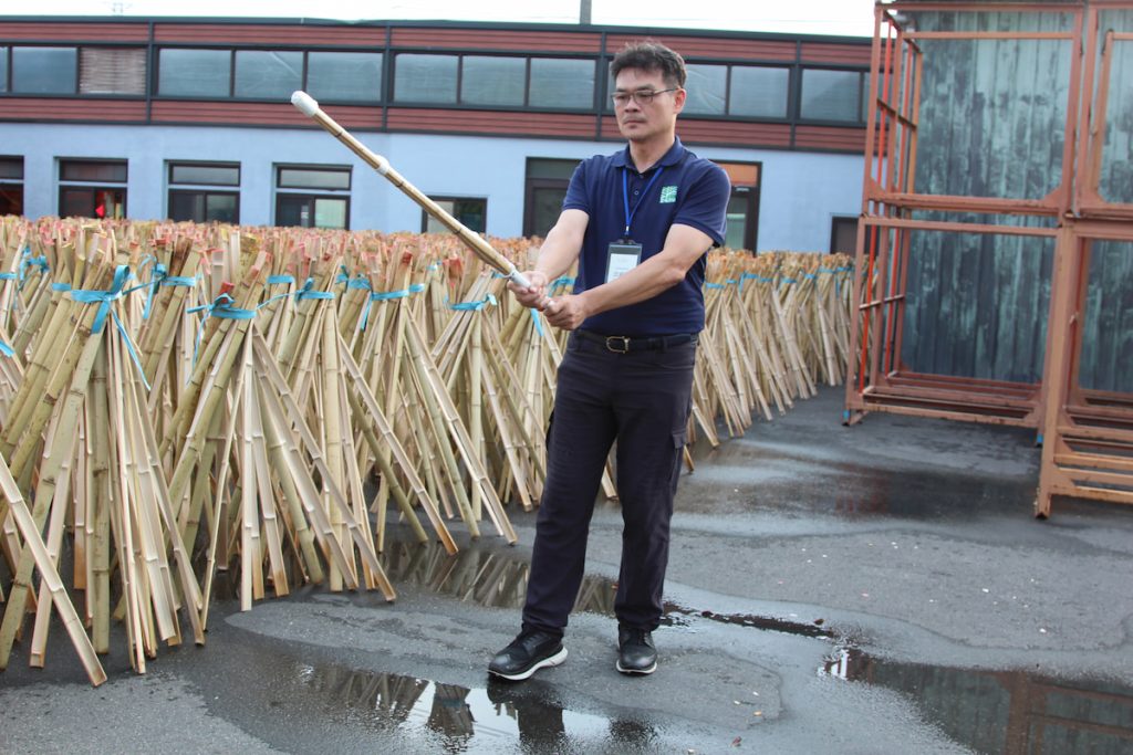 「竹育」作為臺灣僅存竹劍銷日的工廠。
