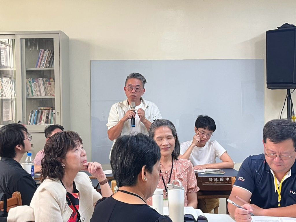高雄市小鄉社造志業聯盟總幹事陳昭宏參與願景工作坊「互助共融生活」主題討論。（圖片提供／台灣社區營造學會）